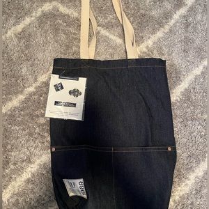 Gap Denim Tote + Enamel Pins